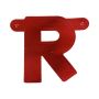 Bannerletter ’R’ rood