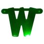 Bannerletter ’W’ groen