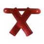 Bannerletter ’X’ rood