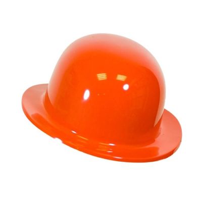 Bolhoed plastic oranje (kindermaat)