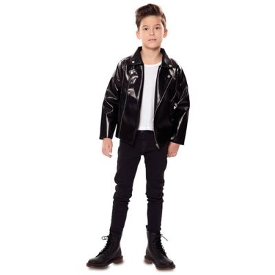 Bomber jacket leather look (139-155cm)
