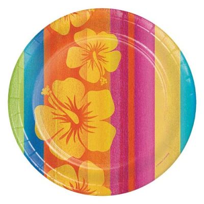 Borden sunset stripes (Ø23cm, 8st)