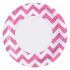 Bordjes zigzag roze Ø23cm 8st