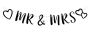 Buchstabengirlande ’Mr & Mrs’ (FSC, 2,5m)