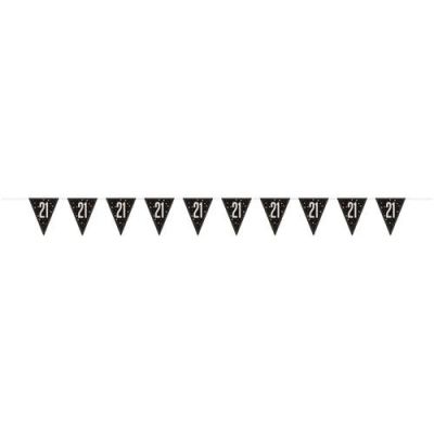 Bunting glitz black&silver ’21’ (2,74m) Bunting glitz black&silver ’21’ (2,74m)