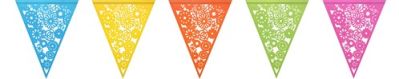 Bunting punched multicolor (6m)
