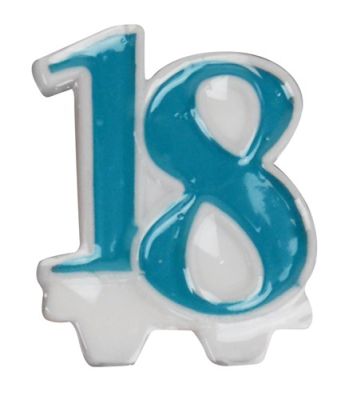 Candle number ’18’ (7cm) Candle number ’18’ (7cm)