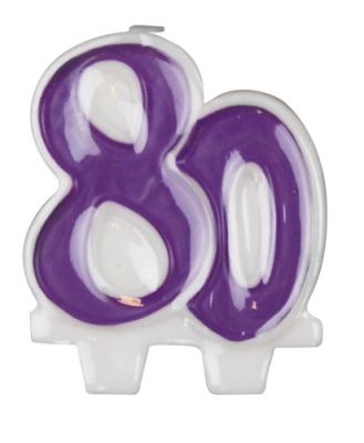 Candle number ’80’ (7cm) Candle number ’80’ (7cm)