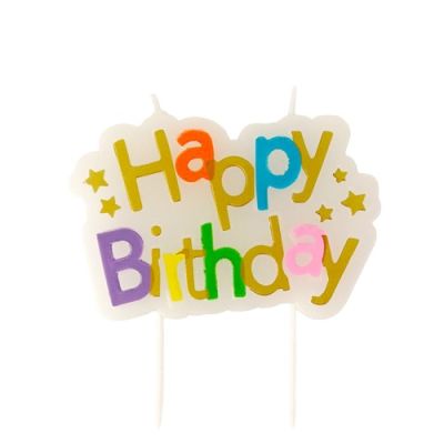Candles ’Happy birthday’ (FSC, 10,5cm) Candles ’Happy birthday’ (FSC, 10,5cm)