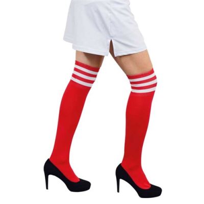 Cheerleader stockings red/white