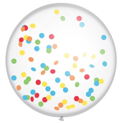 Confetti balloon over the rainbow (Ø60cm)