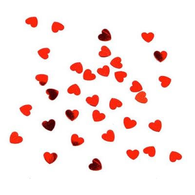 Confetti hart rood (15gr)