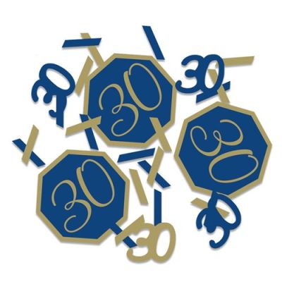 Confetti navy&gold ’30’ (14g)