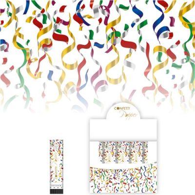 Confetti popper multi color (20cm)