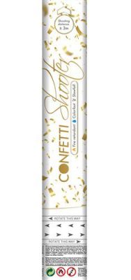 Confetti shooter gold (30cm, flame-resistantd, color fast)