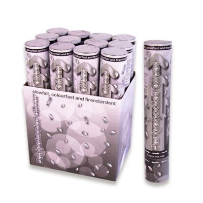 Confetti shooter zilver (30cm)