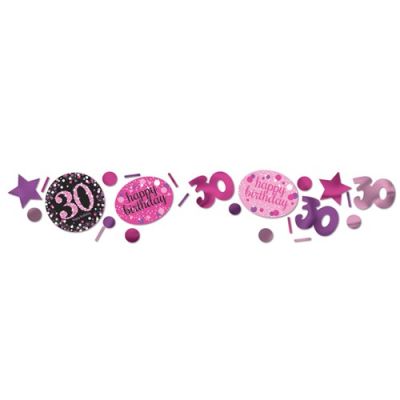 Confetti sparkling pink ’30’ (34gr)