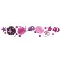 Confetti sparkling pink ’40’ (34gr)