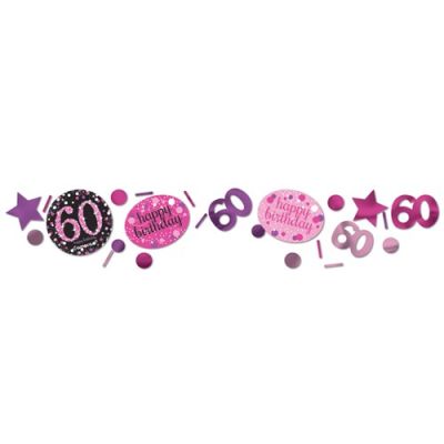 Confetti sparkling pink ’60’ (34gr)