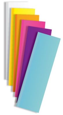 Crepe papier bright 6 kleuren (250x50cm)