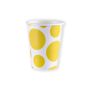 Cups dots yellow (266ml, 8pcs)
