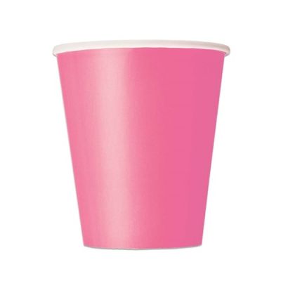 Cups hot pink (270ml, 8pcs)