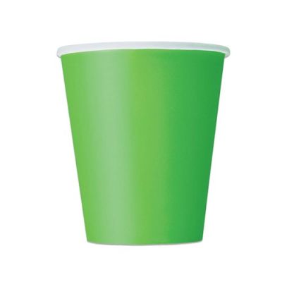 Cups lime green (270ml, 14pcs)