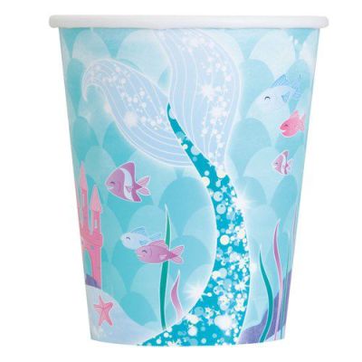 Cups mermaid (270ml, 8pcs)