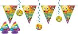 decoratie kit emoji rainbow fun 7st
