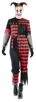 Déguisement diablesse bouffon pour femme (M/L) Déguisement diablesse bouffon pour femme (M/L)