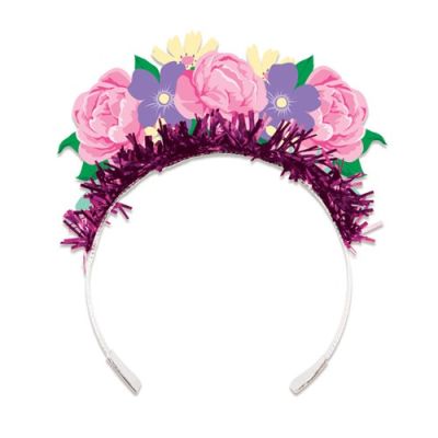 Haarband floral fairy met bloemen (8st)
