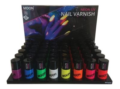 Nagellak neon UV display (48 x 10ml, 8 kleuren)
