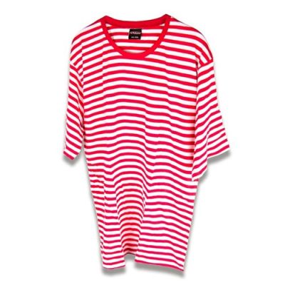 Dorustrui korte mouw rood/wit (L)