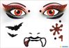 Face art sticker vampier