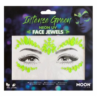 Face jewels Intense Green neon uv