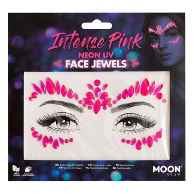 Face jewels Intense Pink neon uv