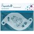 Face paint stencil Cute cat