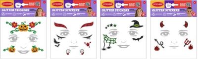 Face stickers Halloween kids (assorted)