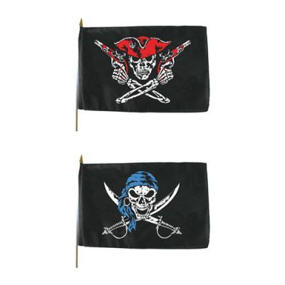 Flag fabric pirate (30x45cm, on stick)