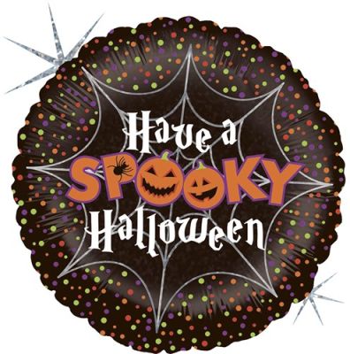 Foilballoon spooky Halloween holo (45 cm)