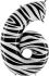 folie ballon zebra 6 100 cm