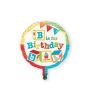 Folieballon ABC birthday (Ø45cm)