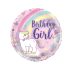 Folieballon Birthday Girl eenhoorn ECO Ø46cm