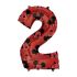 Folienballon Nummer 2 Mickey Mouse 66cm