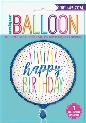 Folieballon “Happy Birthday“ 45cm
