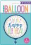 Folieballon ’Happy birthday’ (Ø45cm)