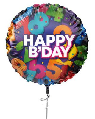 Folieballon ”Happy Birthday” 45cm