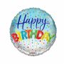 Folieballon ’Happy Birthday’ ballonnen ECO (Ø46cm)