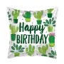 Folieballon ’Happy Birthday’ cactus ECO (Ø46cm)