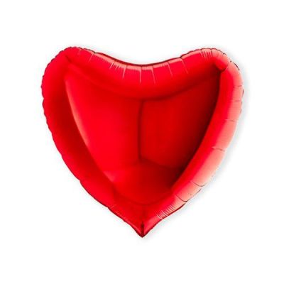 Folieballon hart rood (91cm)
